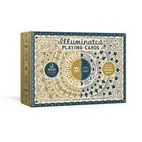 Illuminated Playing Card Set: Two Decks with Game Rules