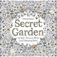 Secret Garden: An Inky Treasure Hunt and Colouring Book