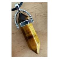 Tiger Eye Pendant (Large) with Cord