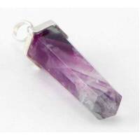 Rainbow Fluorite Pendant (Large) with Silverball (No Cord)