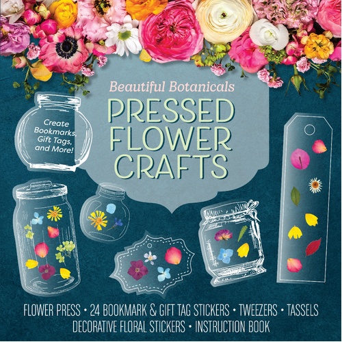 Beautiful Botanicals Flower Press Kit: Create Bookmarks, Gift Tags, and More
