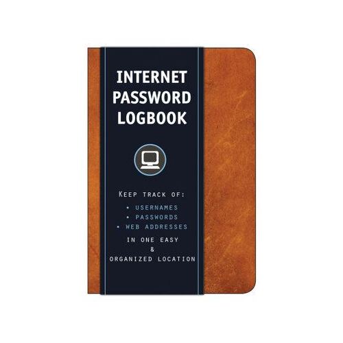 Internet Password Logbook (Cognac Leatherette)
