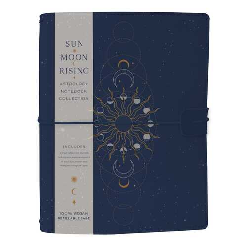 Sun Moon Rising Astrology Notebook Set: (Refillable Notebook)