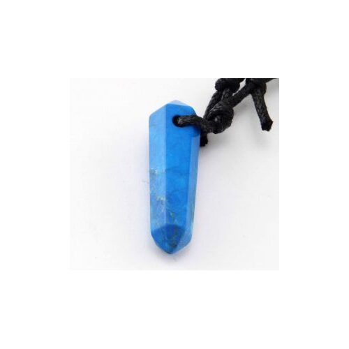Blue Howlite Pendant (Large) with Cord