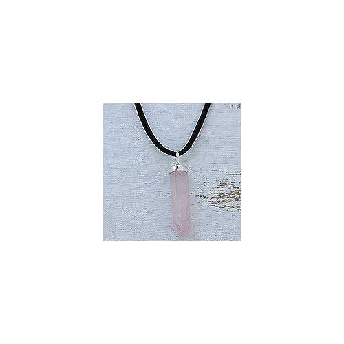 Rose Quartz Pendant (Large) with Cord